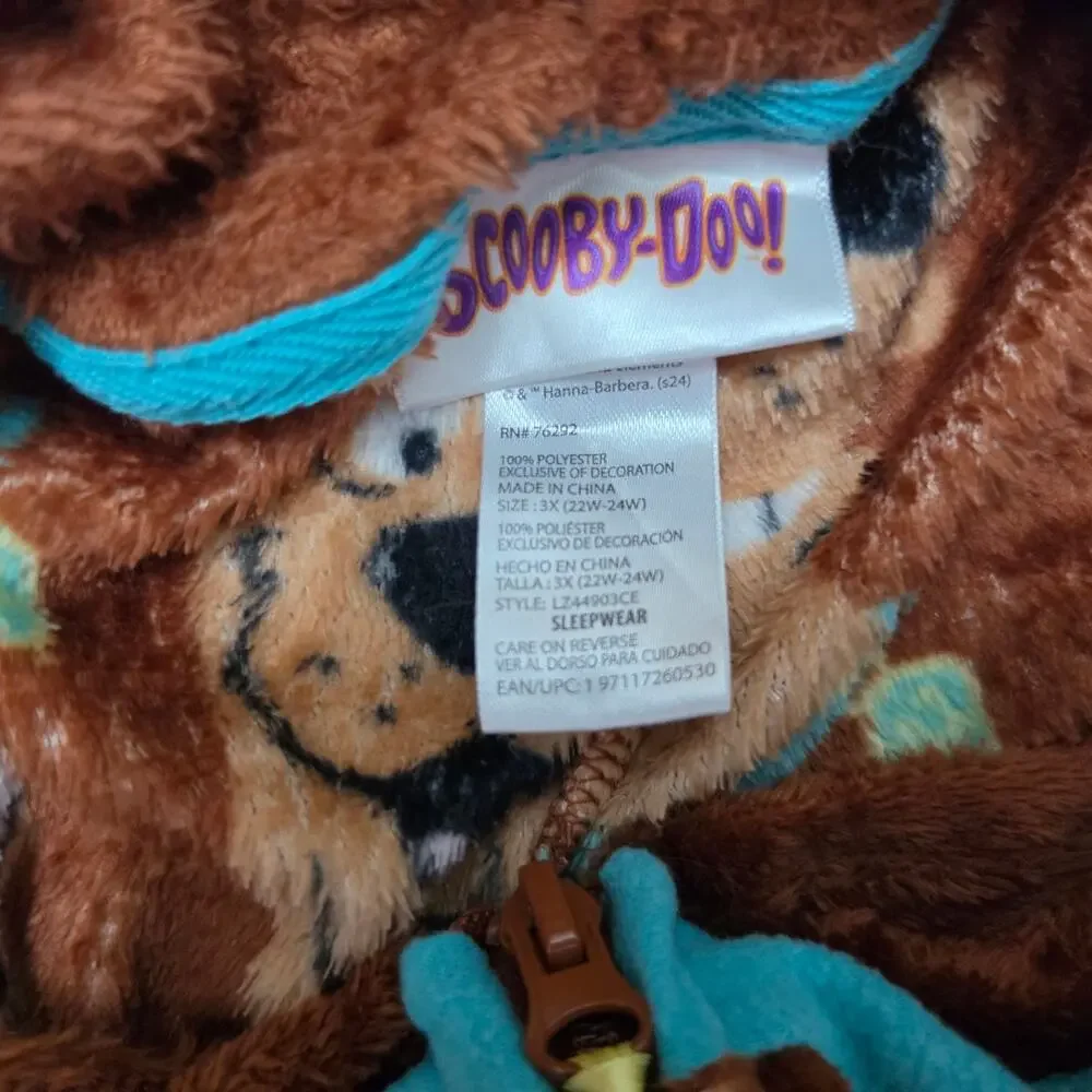 Scooby-Doo Hooded Adult Onesie One Piece Women's Size 3x Unisex
